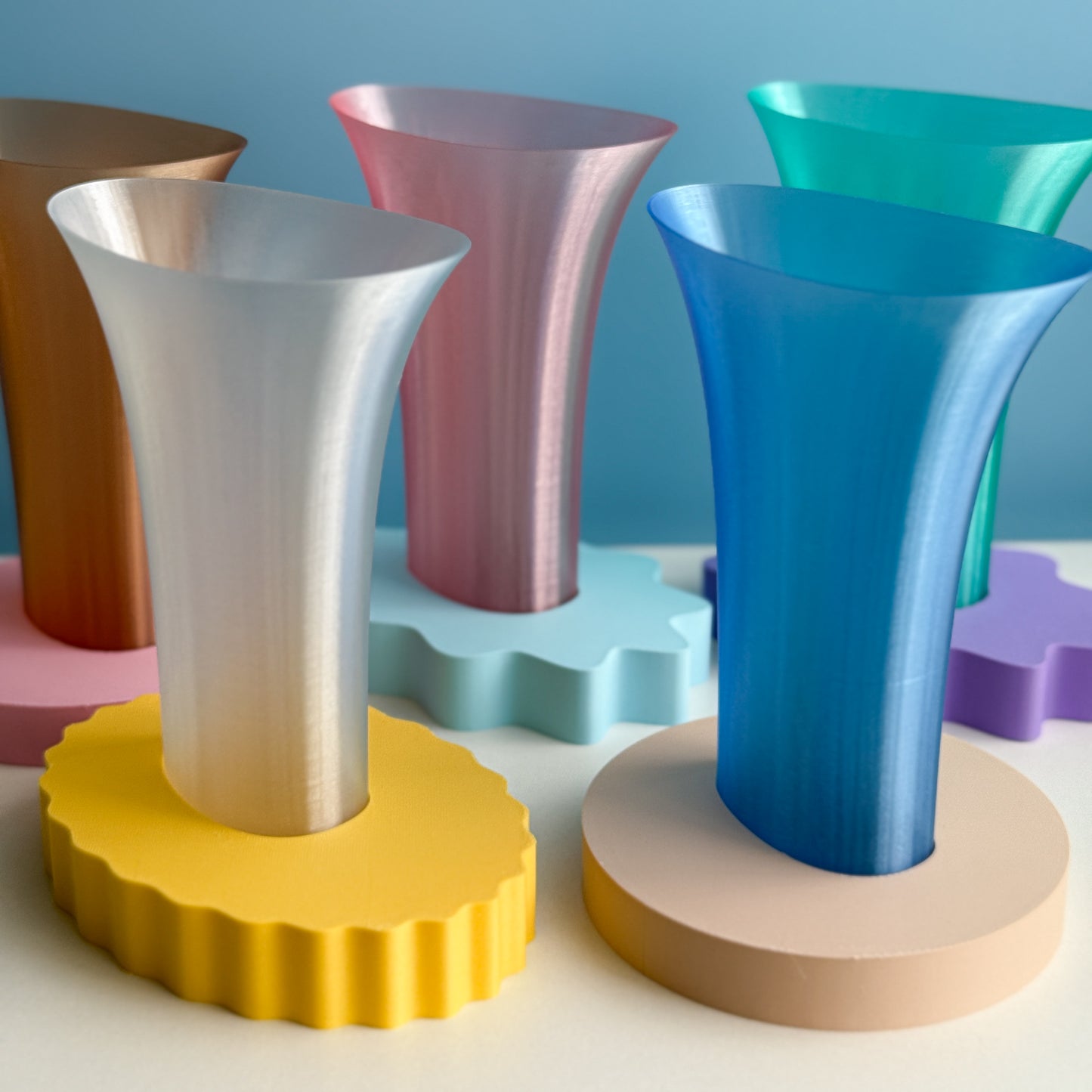 Flare Vase/Oval Plate Set